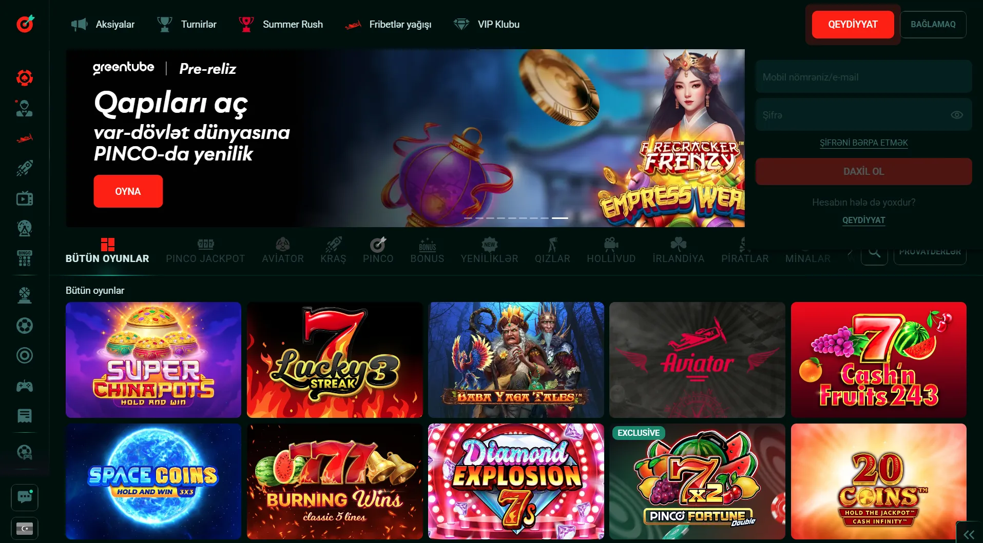 Pinco casino giriş – nə üçün lazımdır?